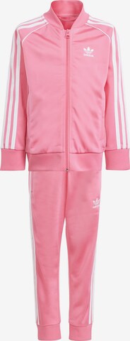 ADIDAS ORIGINALS Костюм для бега 'Adicolor Sst' в Ярко-розовый: спереди