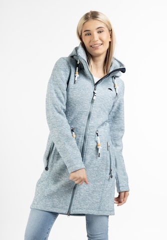 Schmuddelwedda Fleece jas in Blauw: voorkant