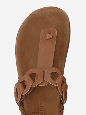 Crickit T-Bar Sandals in Brown