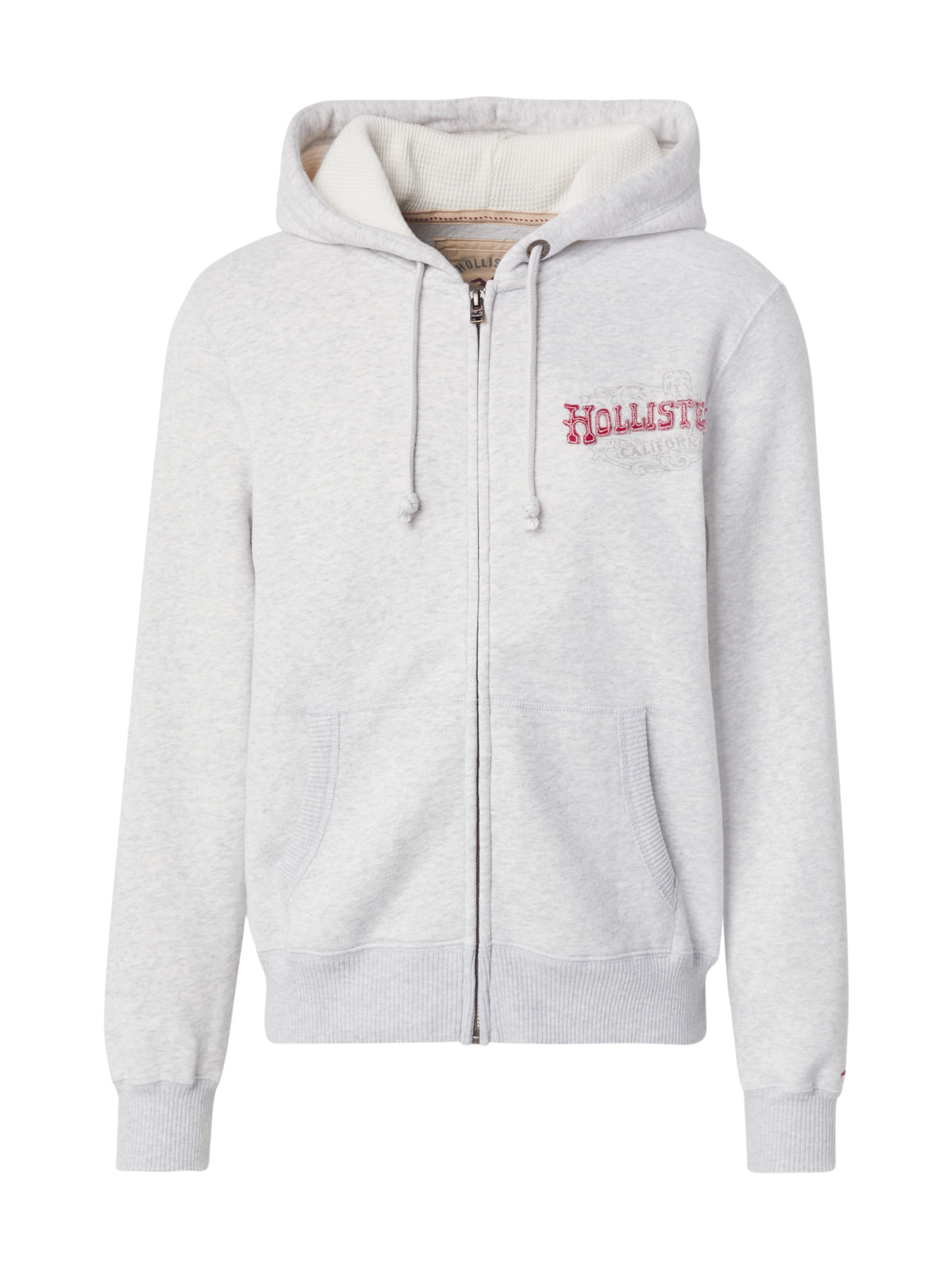 HOLLISTER Bluza rozpinana w kolorze szary: przód