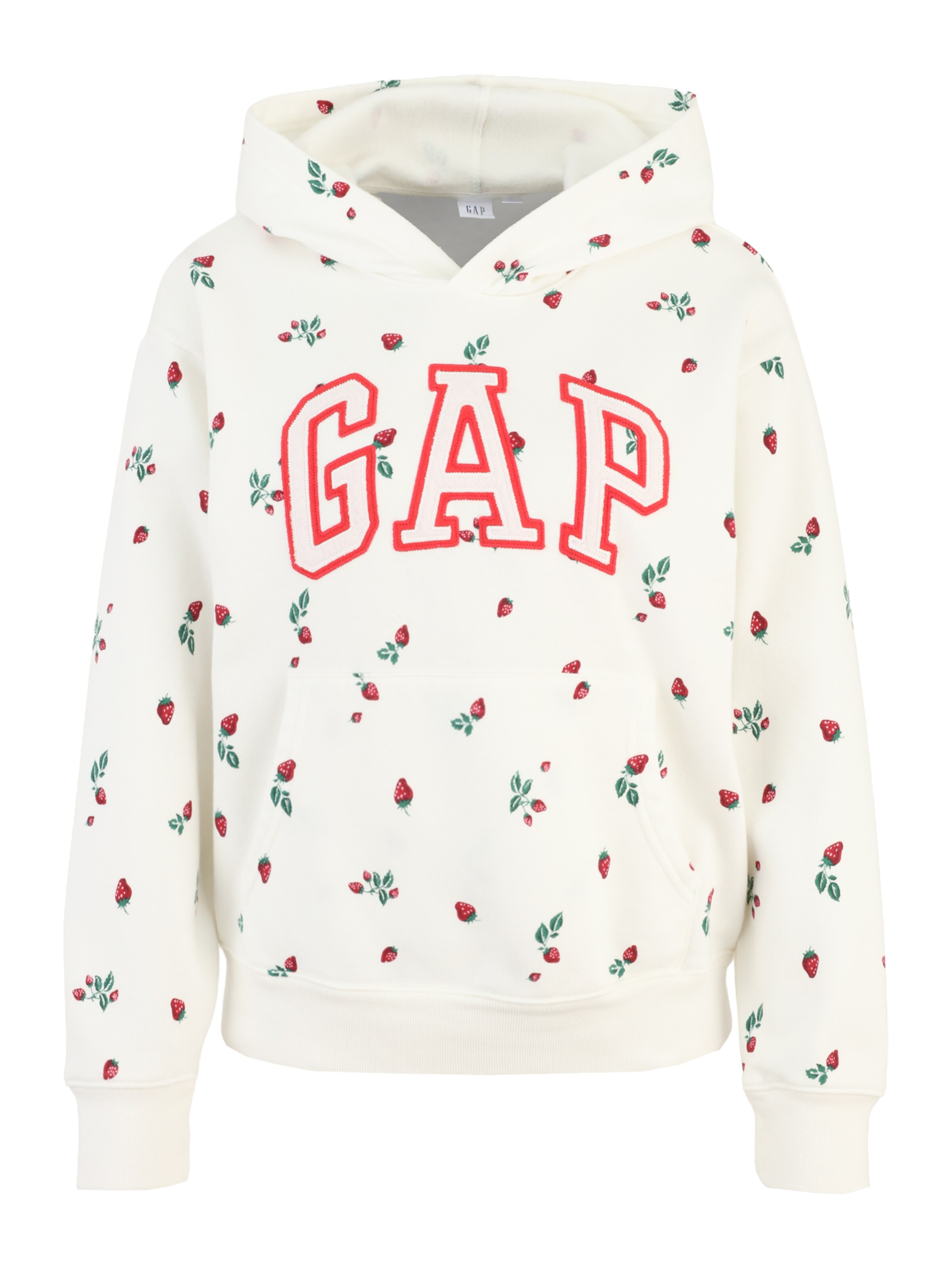 Gap Petite Sweatshirt 'V-NEW HERITAGE PO' in Weiß: Vorderseite