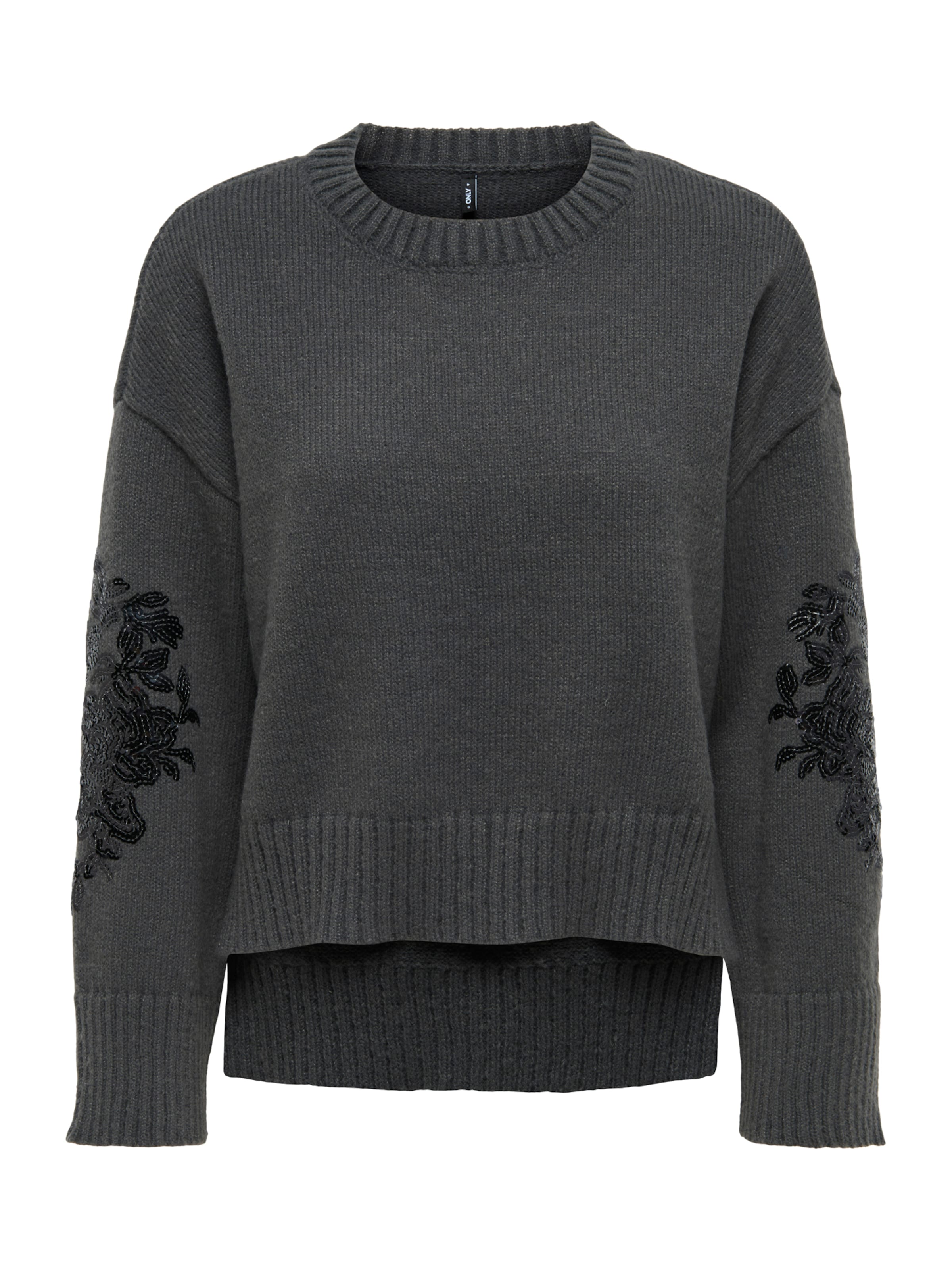 ONLY Pullover 'ONLANNIKA' in Grau: Vorderseite