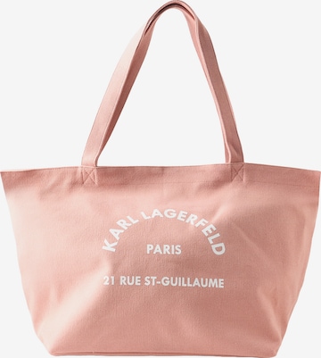Karl Lagerfeld - Shopper 'Rue St-Guillaume' em rosa: frente