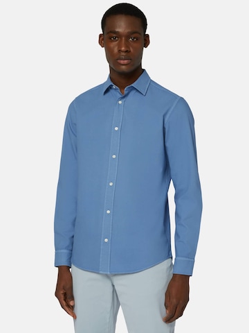 Boggi Milano Regular fit Business Shirt in Blue: front