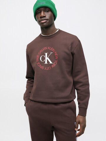 Calvin Klein Jeans Mikina - Hnedá