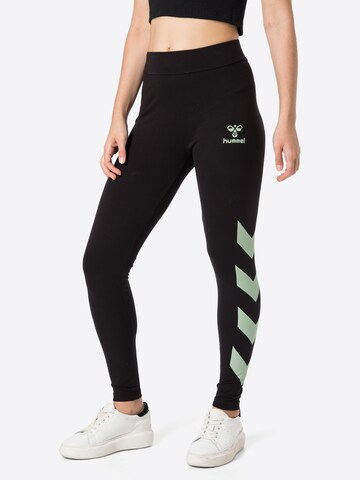 Hummel Skinny Sports trousers in Black: front