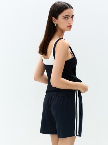 Loosefit Pantalon Pull&Bear en bleu