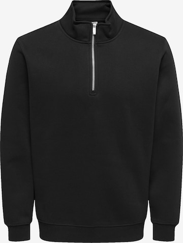 Only & Sons Sweatshirt 'Connor' in Schwarz: Vorderseite
