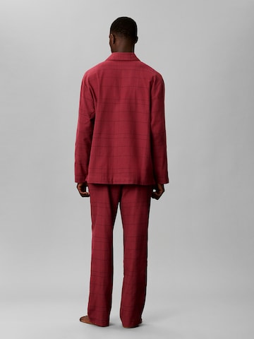 Regular Pyjama long Calvin Klein Underwear en rouge