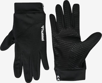 Gants de sport Hummel en noir : devant