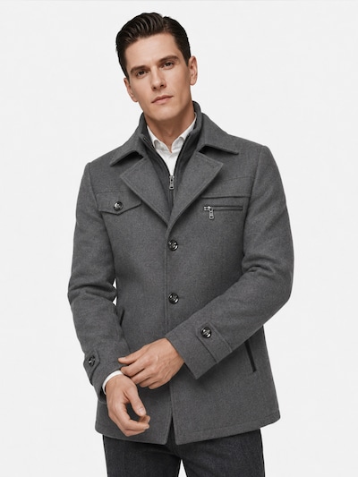 ALLTHEMEN Winter Coat 'Froststille' in XS in Grey, Item view