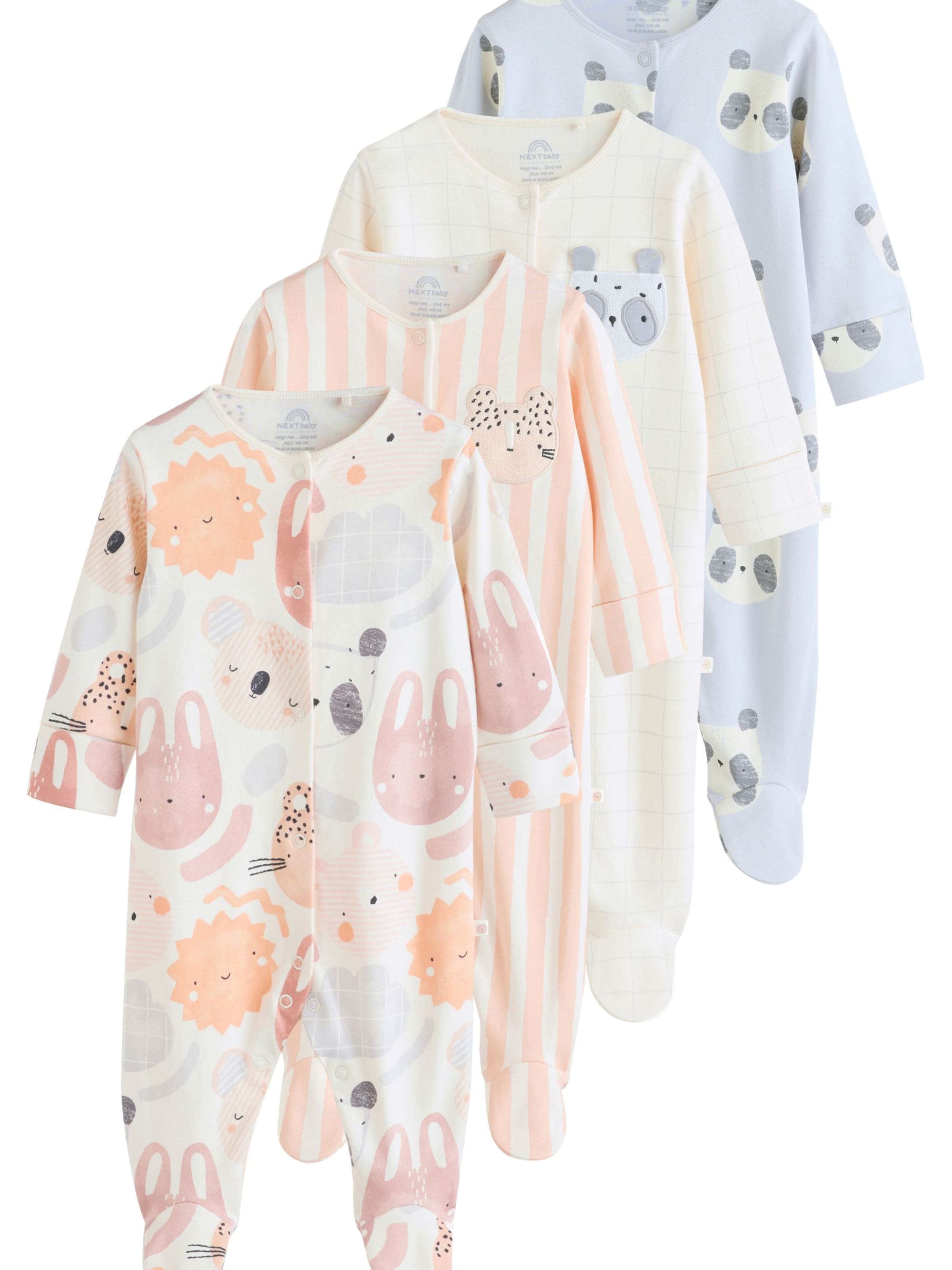 Next Бебешки гащеризони/боди в пъстро: отпред