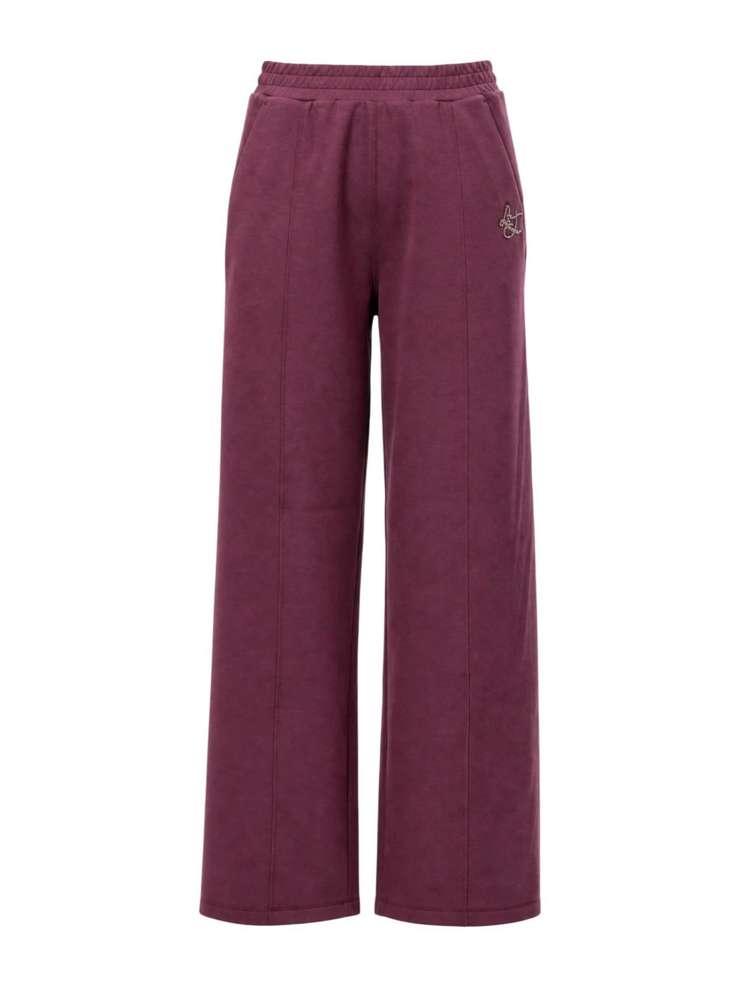 Wide leg Pantaloni di Liu Jo in lilla: frontale