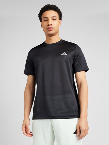 ADIDAS PERFORMANCE - Camisa funcionais 'ADIZERO' em preto