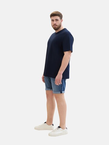 TOM TAILOR Men + Regular Shorts in Blau