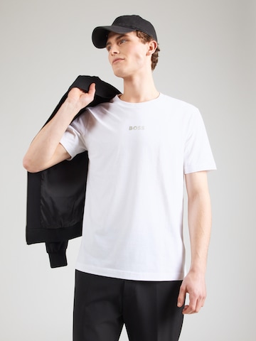 BOSS Majica 'TS_Join GRX' | bela barva: sprednja stran