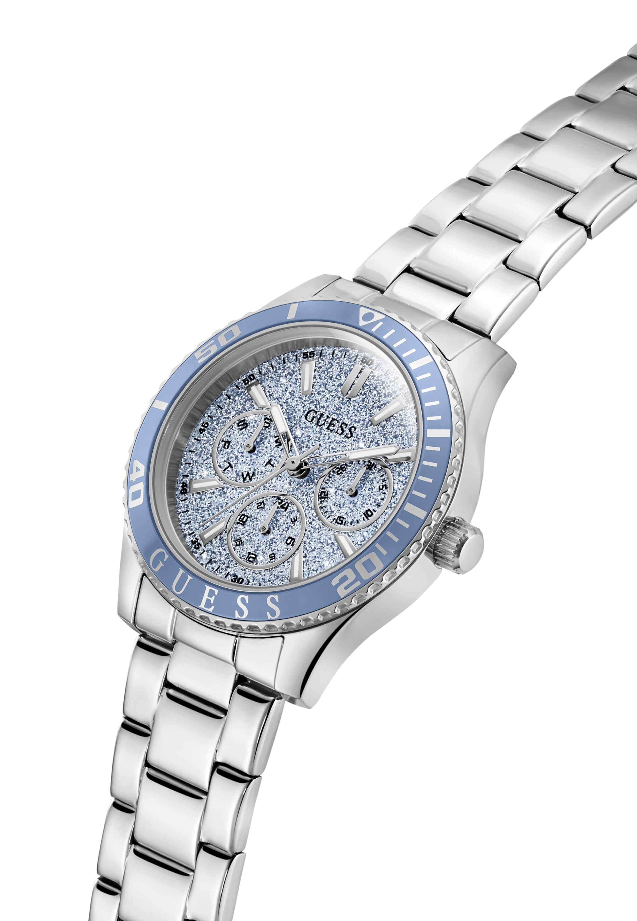 GUESS Analogt ur 'MARIANA' i sølv