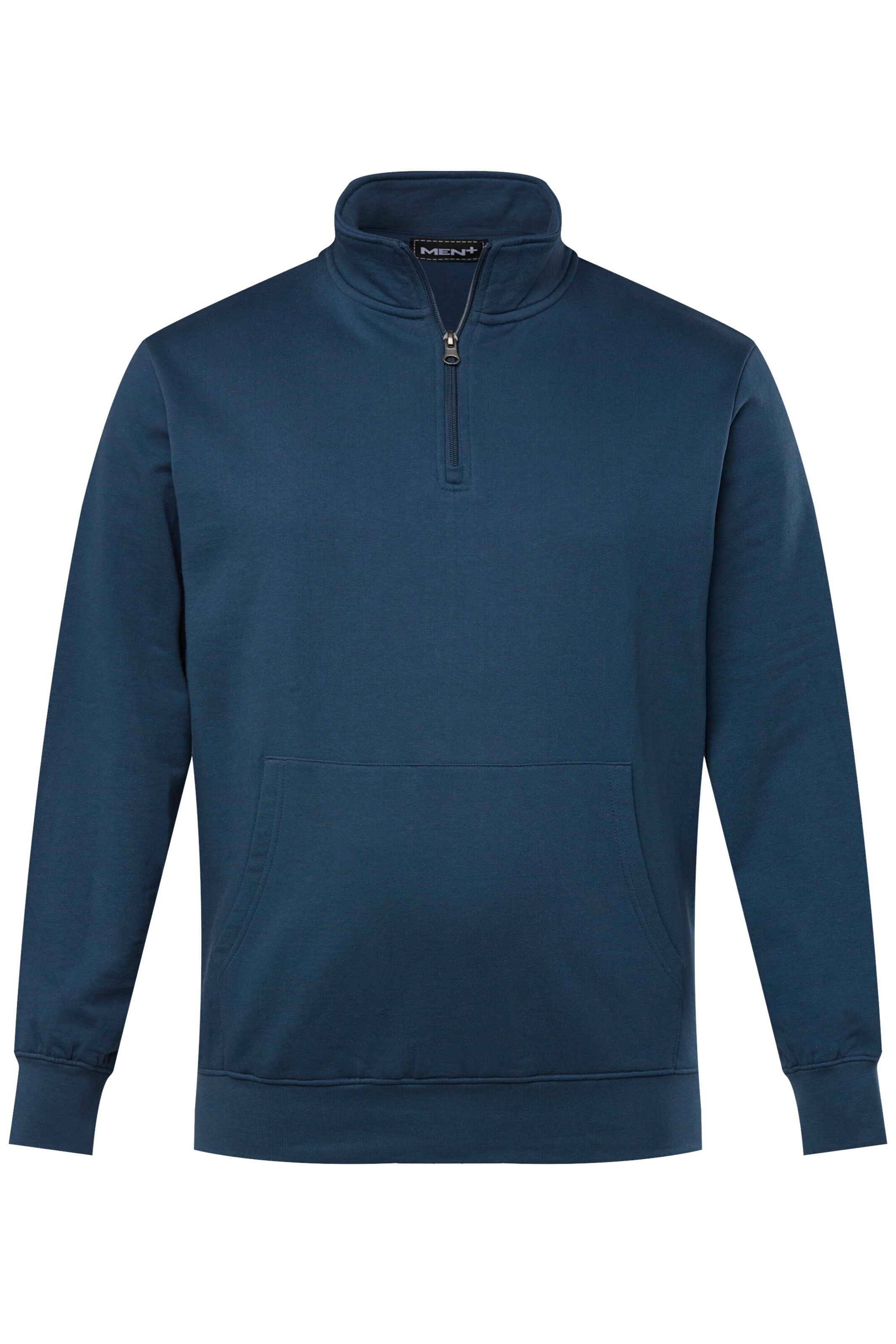 Men Plus Sweatshirt in Blauw: voorkant