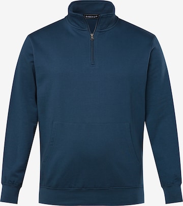 Men Plus Sweatshirt in Blau: Vorderseite
