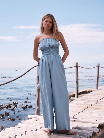 Next Jumpsuit in Blauw: voorkant