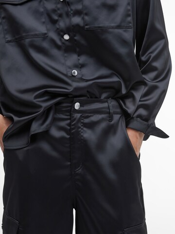 Barbour International Wide leg Cargobroek 'Kaylee' in Zwart