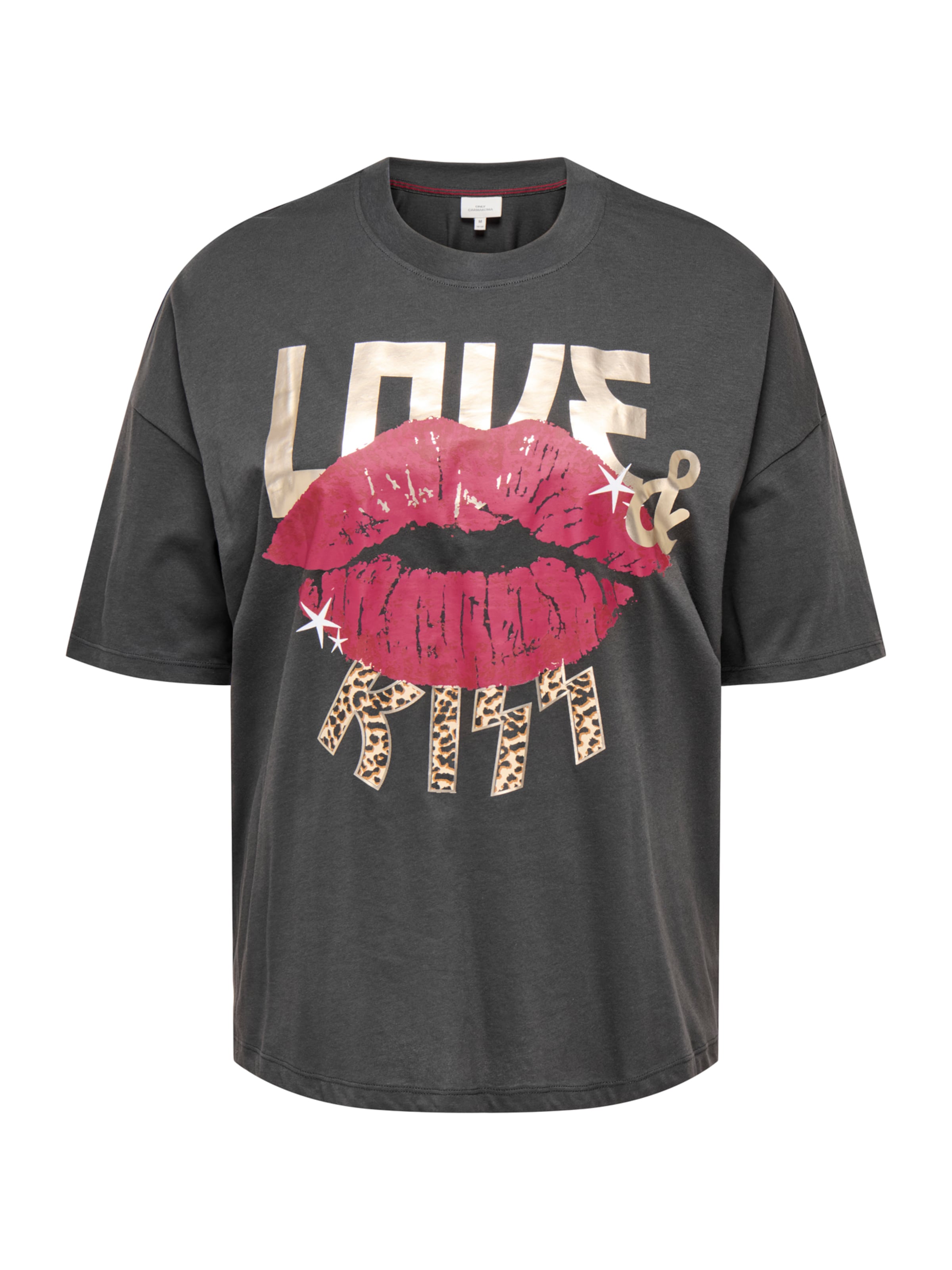 ONLY Carmakoma Shirt 'CARKOURTNEY' in de kleur Chamois / Brons / Pink / Zwart, Productweergave