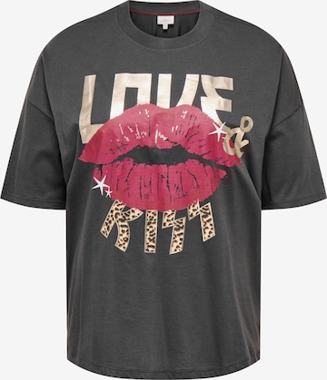 ONLY Carmakoma Shirt 'CARKOURTNEY' in Zwart: voorkant