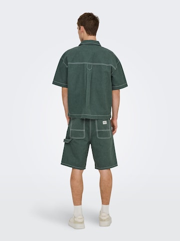 Only & Sons - regular Vaquero 'ONSEdge' en verde