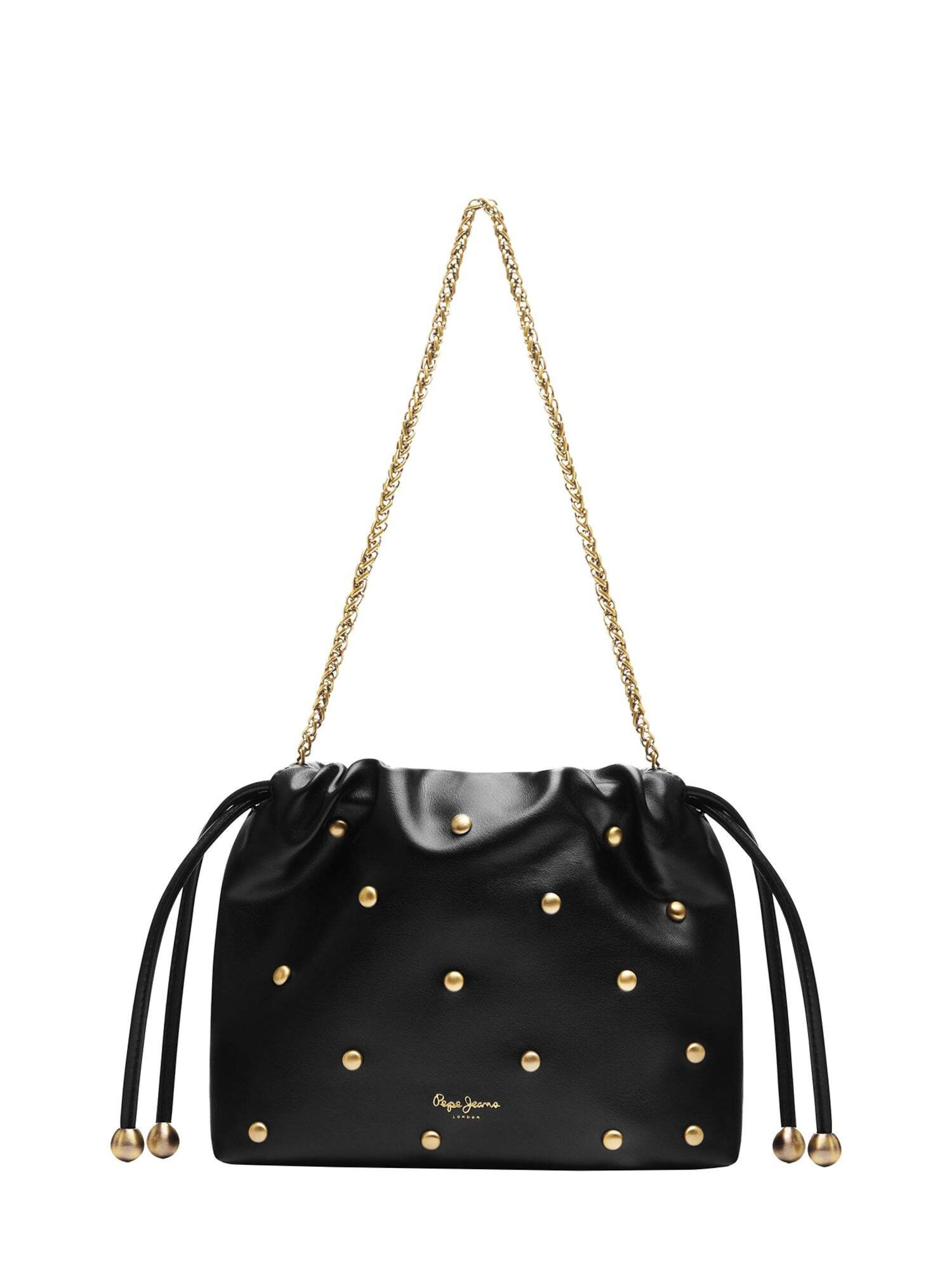 Pepe Jeans - Bolso saco 'Ilenia' en negro: frente