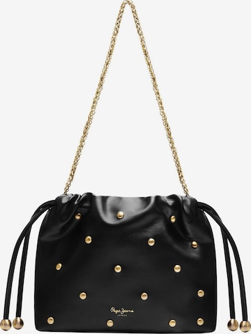 Pepe Jeans - Bolso saco 'Ilenia' en negro: frente