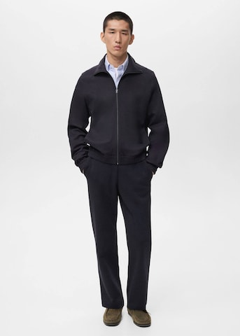 MANGO MAN Zip-Up Hoodie 'Joni' in Blue