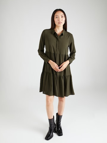 JDY Платье-рубашка 'PIPER' в Зеленый: спереди