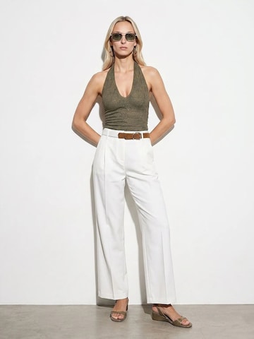 Dilvin Wide leg Pants 'Hose' in White