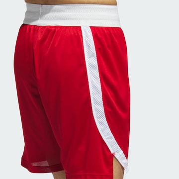 ADIDAS SPORTSWEAR Regular Workout Pants 'Icon Squad' in Red