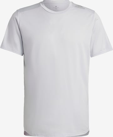ADIDAS SPORTSWEAR - Camisa funcionais 'Designed 4 Running' em branco: frente