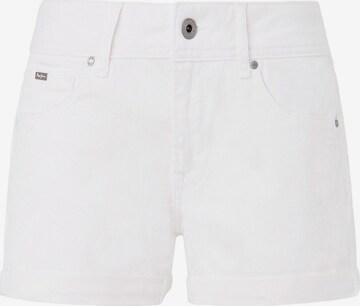 Pepe Jeans Regular Pants in White: front