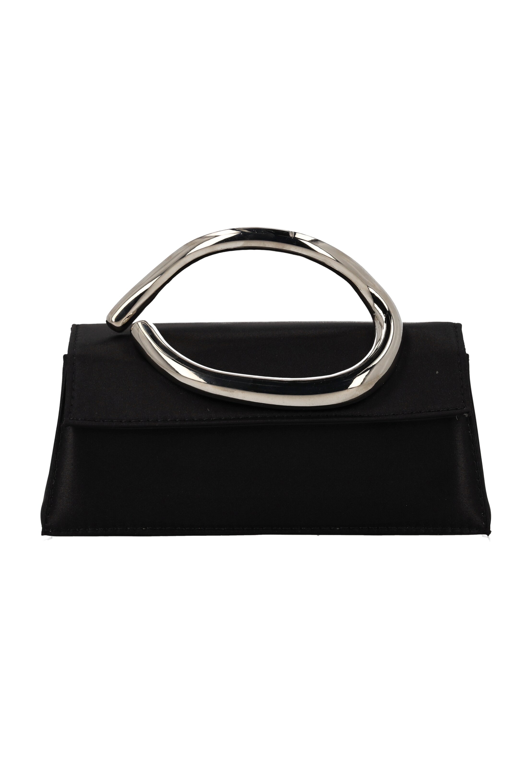 faina Clutch in Black: front