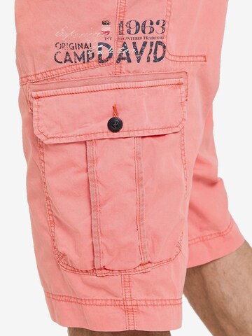 CAMP DAVID Regular Cargobroek 'Cinque Terre' in Roze