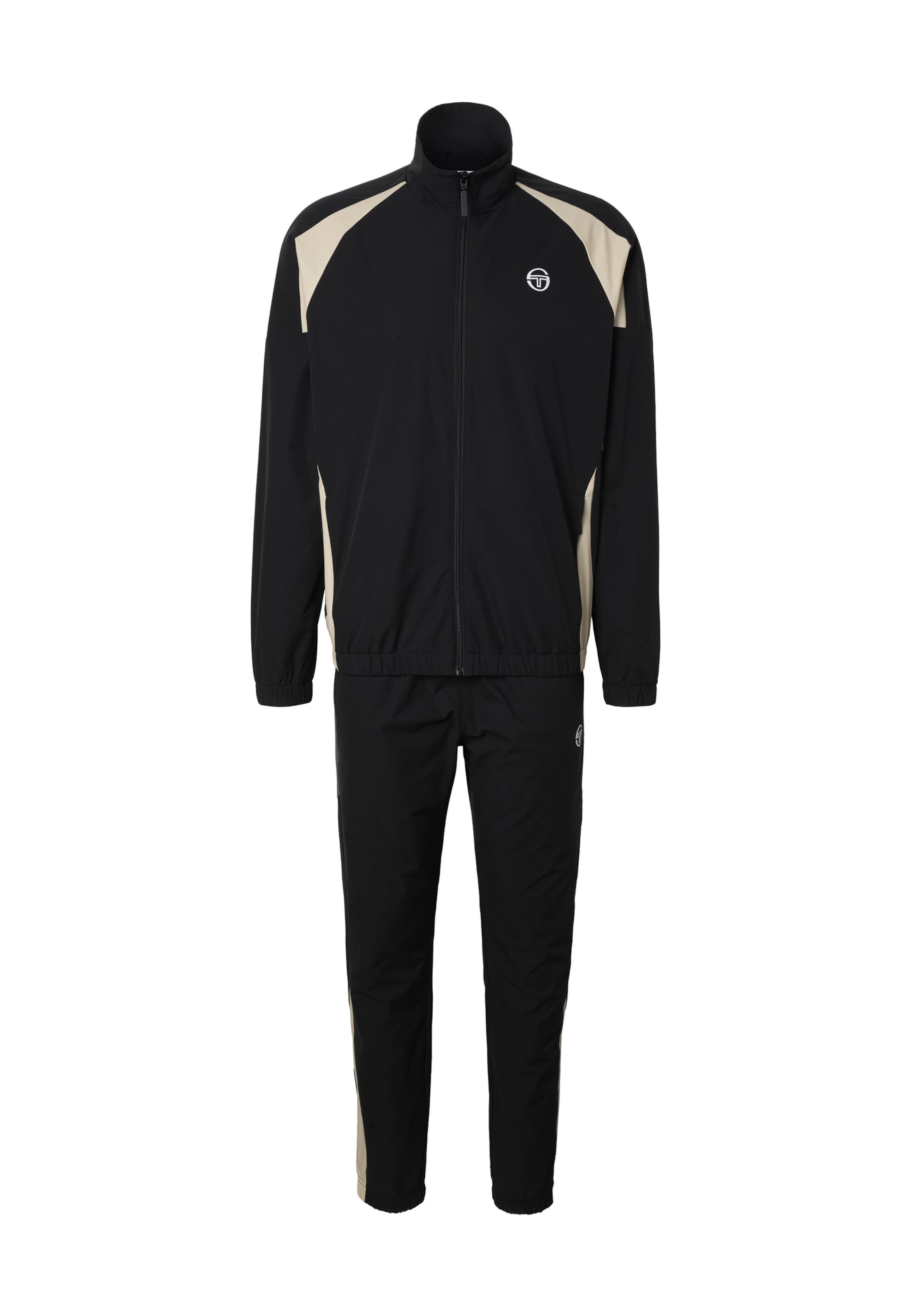 Sergio Tacchini Trainingspak 'Liberato' in Zwart: voorkant
