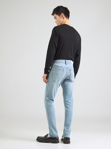 G-STAR Úzky strih Džínsy '3301' - Modrá: zadná strana