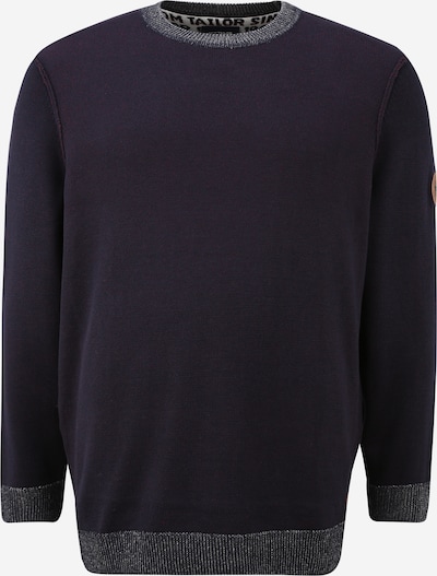 TOM TAILOR Men Plus Pullover in navy / blaumeliert, Produktansicht