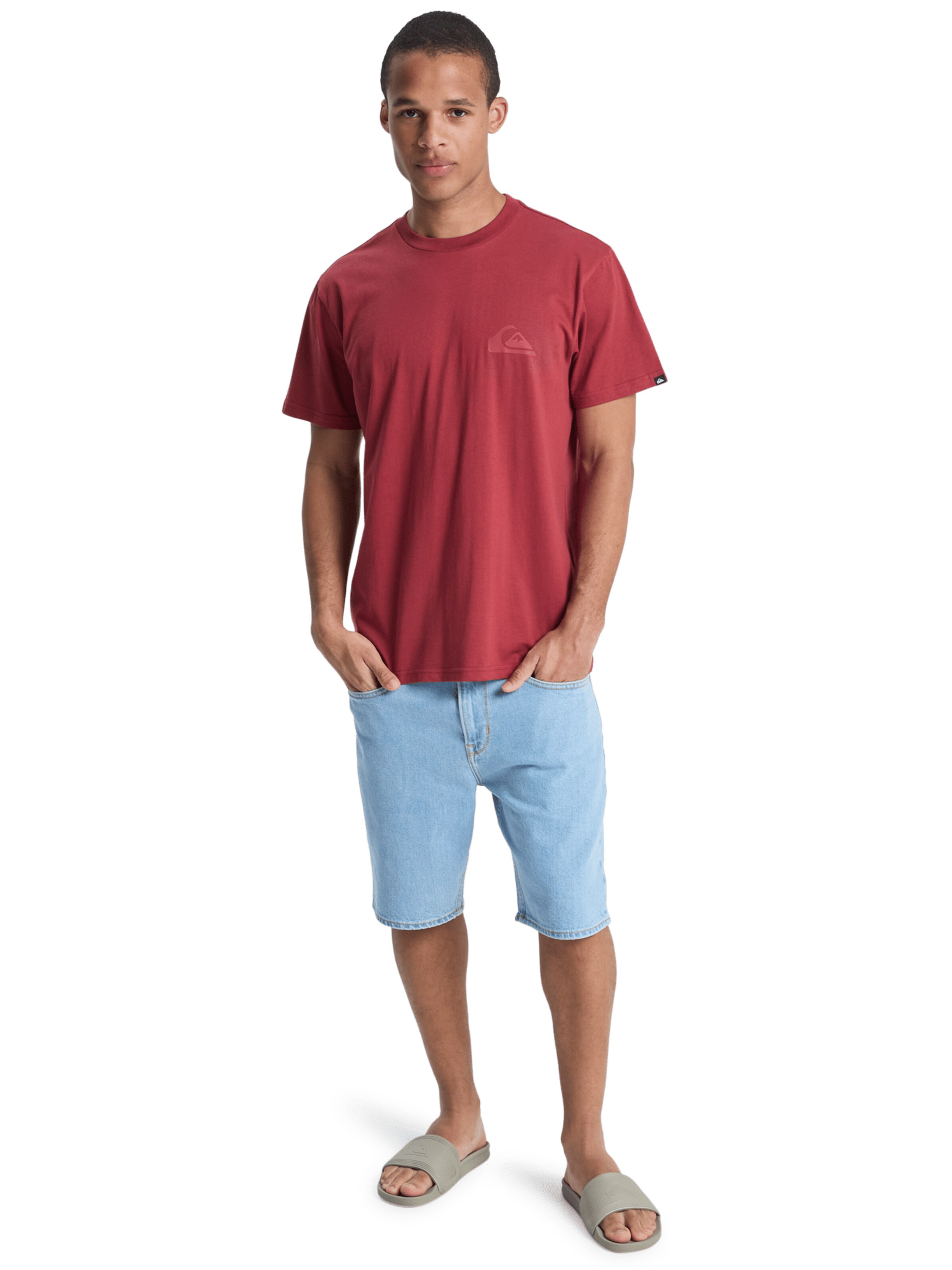 QUIKSILVER Performance Shirt 'Ev Mini Logo' in Red
