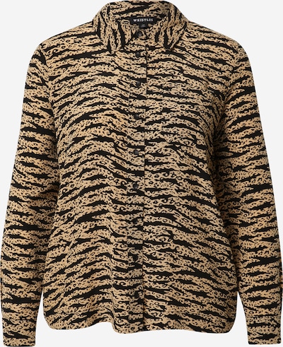 Whistles Bluza 'BRUSHMARK' u smeđa / crna, Pregled proizvoda