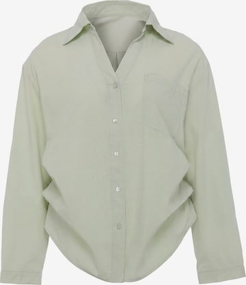faina - Blusa em verde: frente