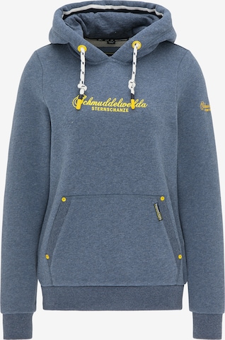 Sweat-shirt 'Hamburg Sternschanze' Schmuddelwedda en bleu : devant