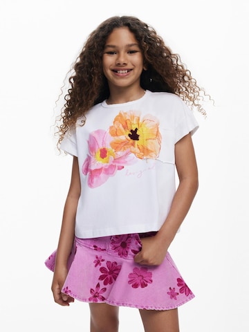 Desigual - Camiseta en blanco: frente