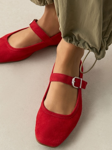 Ballerines à lanières 'N. Premium' Next en rouge