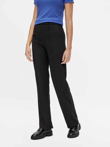 PIECES Pleated Pants 'Kiin' in Black: front