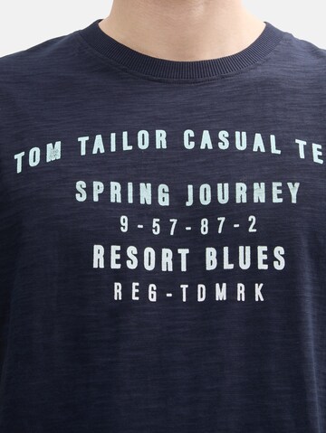 TOM TAILOR T-Shirt in Blau