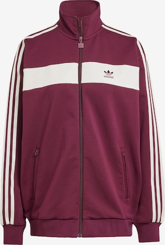 Giacca di felpa di ADIDAS ORIGINALS in rosso: frontale
